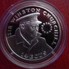 1993 Gibraltar Silver Proof 14 Ecu Winston Churchill