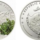 2011 Palau Large  Proof Color Silver $5 Flowers/Mount TYREE