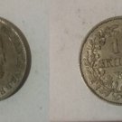 1857 Denmark Silver 16 Skilling Rigsmont-Nice