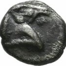 Rare Ancient Greece 480-450 BC AEOLIS KYME small Silver Hemiobol  HORSE quadratu
