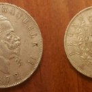 1872 MBN Italy Large Silver 5 Lira Vittorio Emanuele