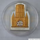 2006 Cook Is Large Silver/Goldpl.Proof $5-Vatican Benedict-Spain-Swarovski cryst
