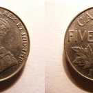 1922 Canada 5 cents,Nice