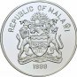 1998 Malawi Large Silver Proof 20 kwacha World Cup Soccer-France