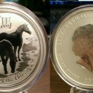 2014 Australia 2oz Silver $2-Year of the Horse