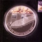 2010 Cook Is Large Color Silver Proof $1 Civil War Ironclad Ship -Nice Gift Box