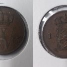 1863 Netherlands 1 Cent-nice #2