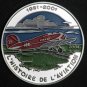 2002 Benin Large Silver Color Proof 1000 fr Airplane-Lockheed