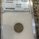 1921 Denmark 10 ore- slabbed