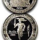 Rare 1996 Peru Lrg.Silver pattern 20 S Olympic Flame T2