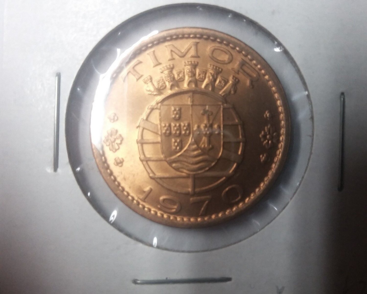 TIMOR 1970 1 ESCUDO-Nice Red BU