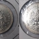 1887 Go R/D Mexico silver 25 centavo-Eagle/ Snake