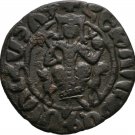 RARE ARMENIA CILICIA 1226-1270 HETOUM I COPPER TANK KING THRONE CROSS #7