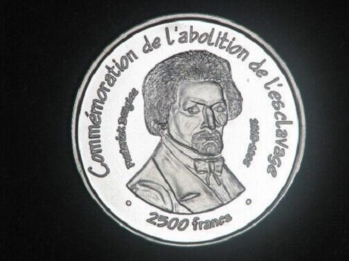 Rare 2007 Mali Silver Proof 2500 fr essai pattern Abolition of Slavery, Douglas