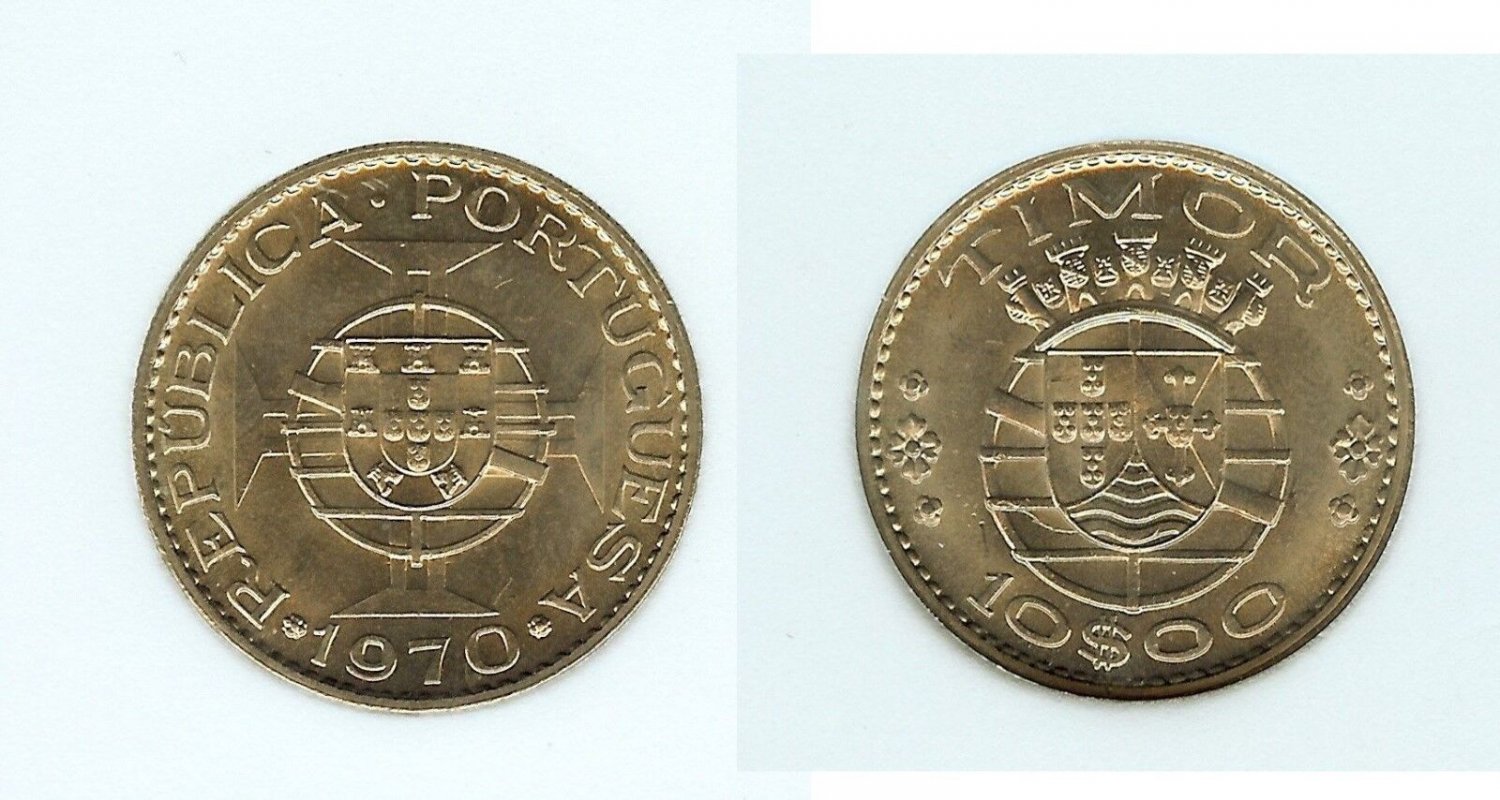 TIMOR 1970 10 ESCUDOS-Nice BU