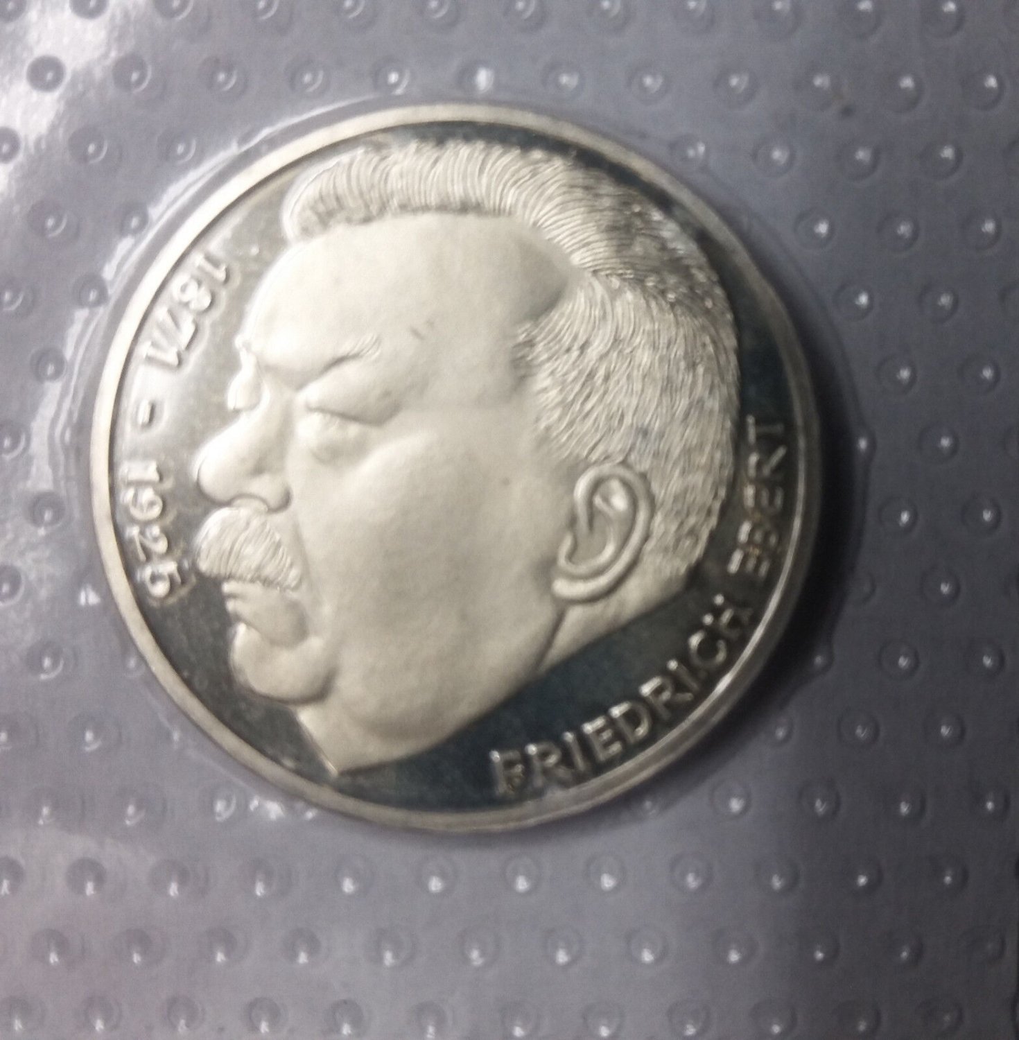 1975 Germany Proof Silver 5 M Ebert