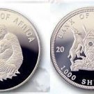 2003 Uganda Large Proof  Gorilla 1000 Sh T3