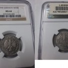 Rare 1959 J Germany 1 mark-NGC MS 64