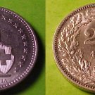 Rare 1922 Switzerland  Silver 2 F-Helvetia-Nice