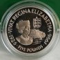 1996 Guernsey Large Silver Proof 5 Pound-Queens 70 Birthday