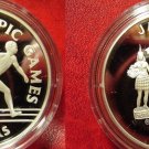 1988 Jamaica Large Silver Proof $25 Olympic Relay Runners