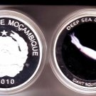 Mozambique 2010 Large  Medal-Deep Sea Creatures-Giant Squid