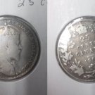 Canada 1909 Silver 25 Cents