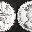 Rare 1992 Barbados Large Matte Silver $10 Columbus/Indian/Parrot