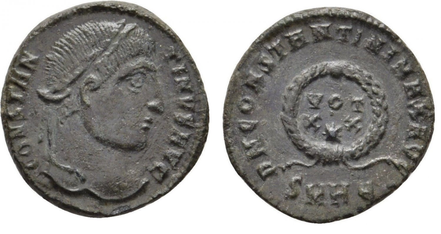 Ancient Rome AD 307-337 Heraclea Constantine the Great Follis-VOT