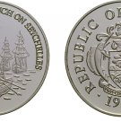 1993 Seychelles Large Proof Silver  25 Rupees First French/Sailing ship