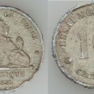 Rare 1859 Belgium essai 10 Centimes-Dupriez-680