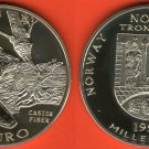 1997 Norway Large 5 Euro Otter/Castle/King/Bishop