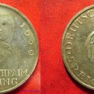 Rare 1929 D  Germany Large Silver 5 marks-Lessing