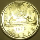 Canada 1972 Large Silver Specimen $1-Voyager-Indian/Canoe-BU