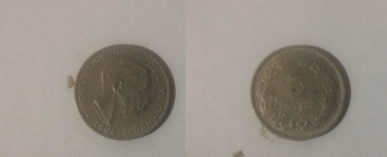 1901 Luxembourg 5 Cent-Nice