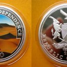 Namibia 1995 Large Silver Proof Color $10- Desert Sands