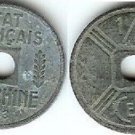 Scarce 1943 French Indo China 1/4 cent
