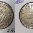 Scarce 1939 Australia silver Shilling-Ram- Nice