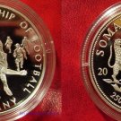 Somalia 2006 Large Silver Proof 250 sh-World Cup Soccer Germany-Scissor Kick