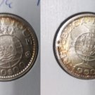 Portuguese Mozambique Silver 1960 10 escudos -Nice UNC- beautiful toning