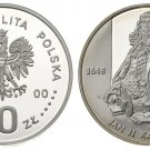 Rare 2000 Poland Silver Proof 10 ZL King Jan II Kazimierz half figure