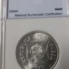 1935 Portuguese India Silver Rupee-Nice BU, slabbed