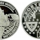 1993 Portugal Large Proof Silver 25 Ecu Great Explorers:Bartolomeu Dias/Ship