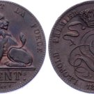 Scarce 1852 Belgium Large 5 C Lion- Nice