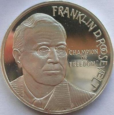 1994 Netherlands Large Proof Silver 25 Ecu FDR Roosevelt