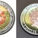 2010 Fiji Large Tri-metal  $1 World Cup Soccer/Animals-Water Buffalo