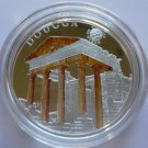 2015 Palau Large Proof Silver color $5 World Wonders-Dougga
