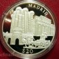 2000 Liberia Large Silver Proof $20 World Capitals-Madrid