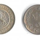 1878 Netherlands 1/2 Cent Nice UNC