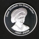 2000 Tristan Da Cunha Large Silver  Proof 50 P Queen Mother Centennial